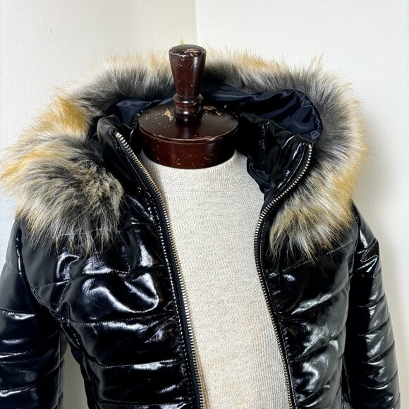 Women's Faux Leather Style Jacket NWOT Size M / S US Black Made in Italy - Picture 5 of 12
